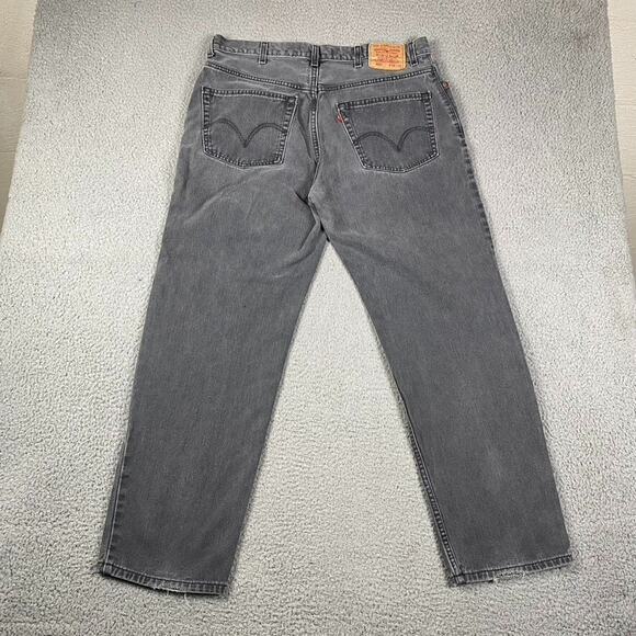 VTG Levi's 550 Relaxed Fit Jeans Men's 38x32 Measured (36x30) Gray - Picture 10 of 14